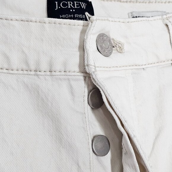 J.Crew Womens High-Rise Straight Jeans Premium Edition Re-Imagined White Size 31 - Picture 14 of 16